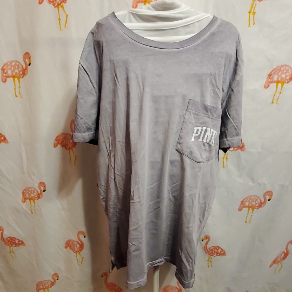 Stone washed campus tee